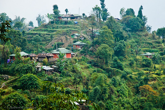 hillside village in Sikkim